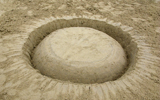 sculpture sur sable